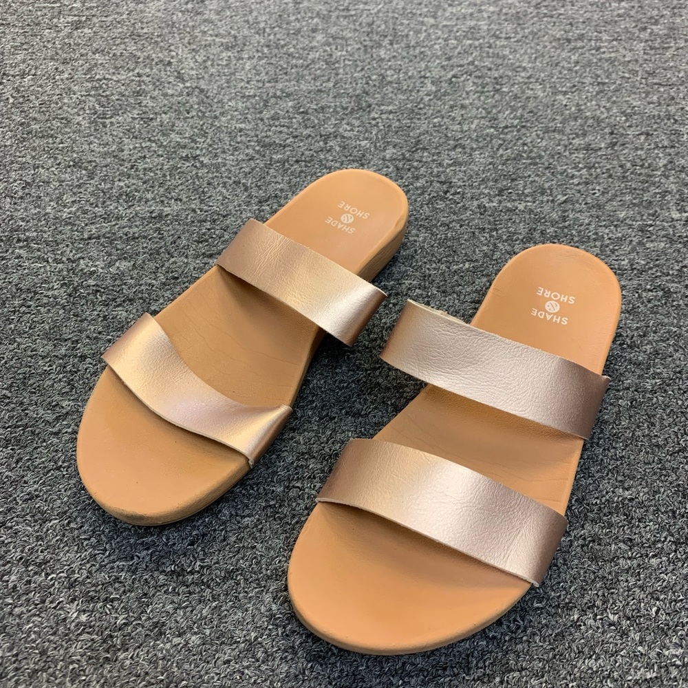 Shade & Shore Brown Sandals Minimalist Design